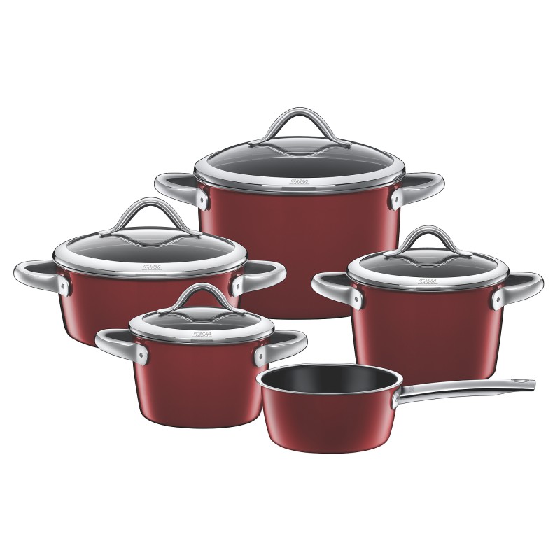 Silit Набор кастрюль 5 предметов Vitaliano Rosso | https://grandposuda.com.ua
