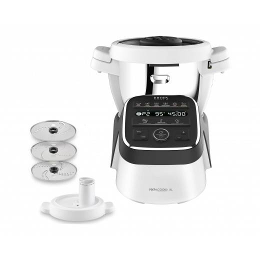 Кухонний комбайн c подрібнювачем HP 50A81, 35 х 31 х 32 см, білий Prep Cook XL KRUPS | https://grandposuda.com.ua
