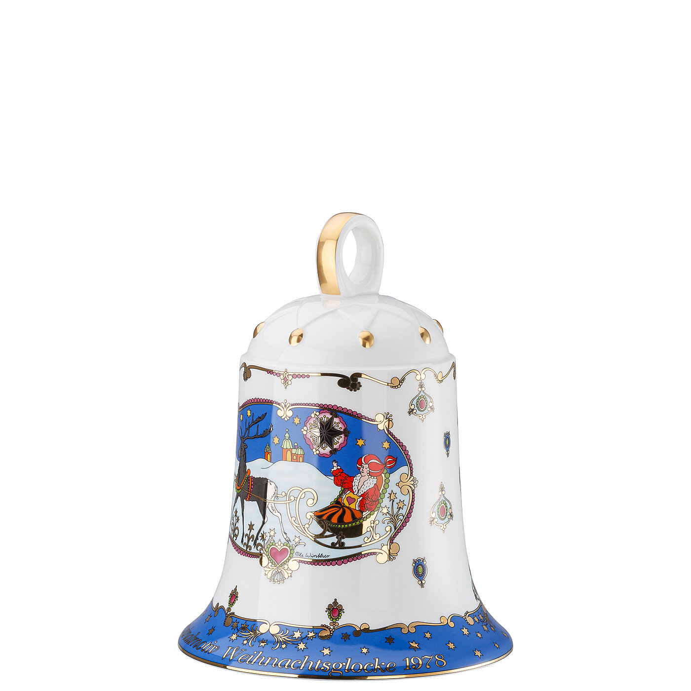 Hutschenreuther Підвіска різдвянаДзвіночок велика 22 см Collectors editions 2017 | https://grandposuda.com.ua