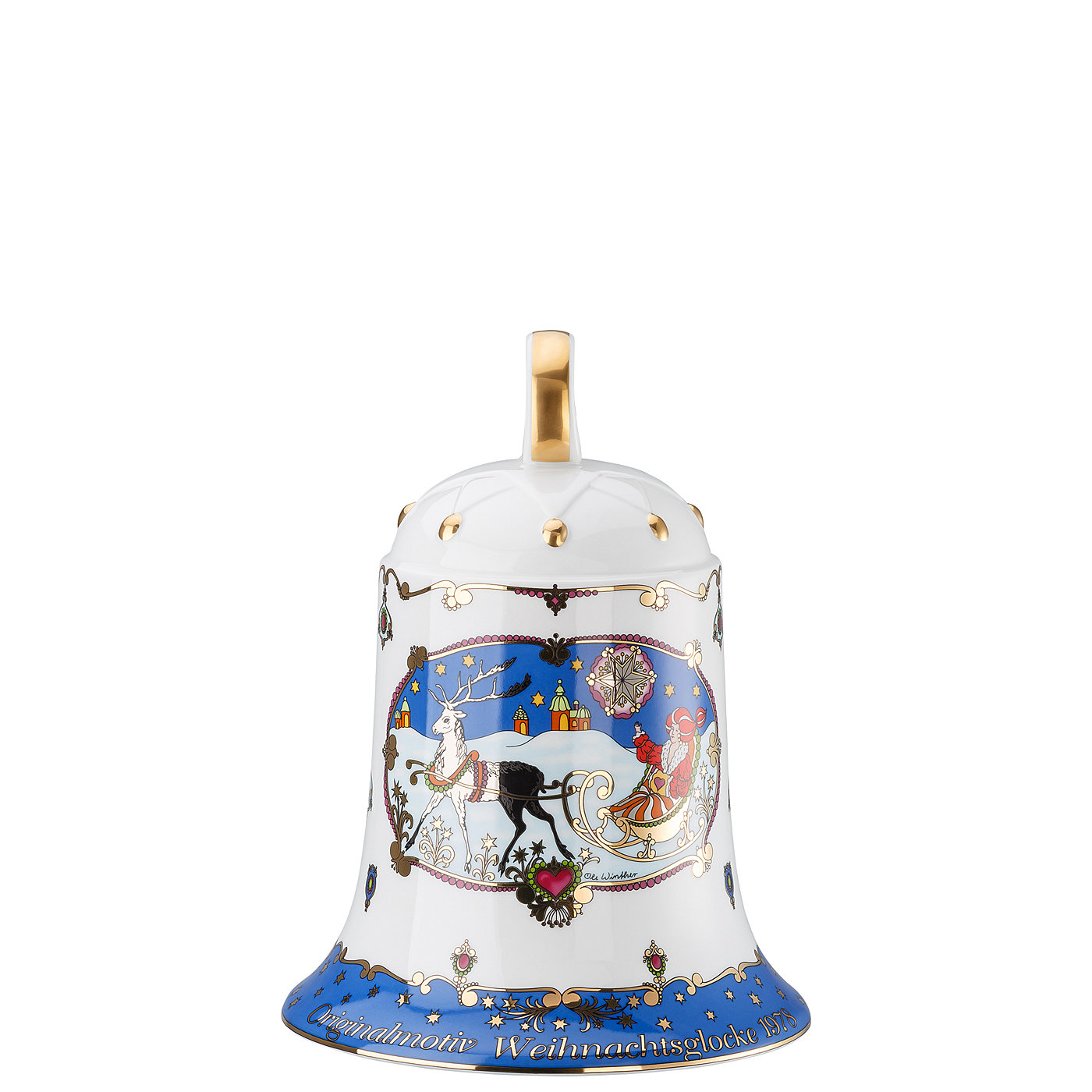 Hutschenreuther Підвіска різдвянаДзвіночок велика 22 см Collectors editions 2017 | https://grandposuda.com.ua