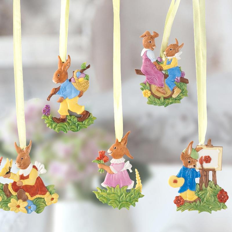 Hutschenreuther Підвіска Великоднє яйце Кролик 7х10,5 см Springtime | https://grandposuda.com.ua
