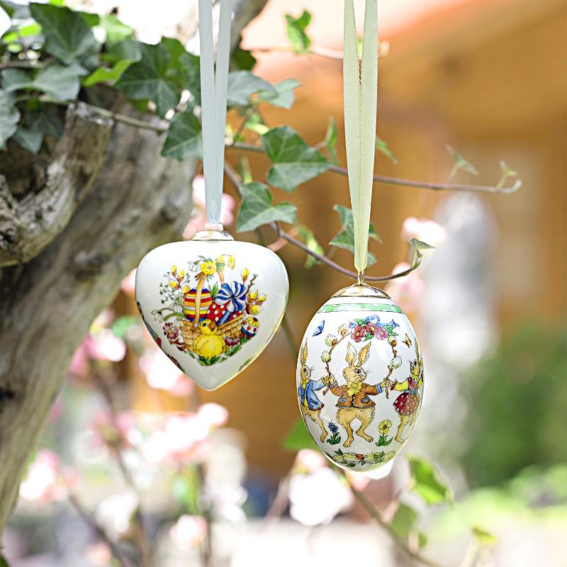 Hutschenreuther Підвіска Великоднє яйце Кролик 7х10,5 см Springtime | https://grandposuda.com.ua