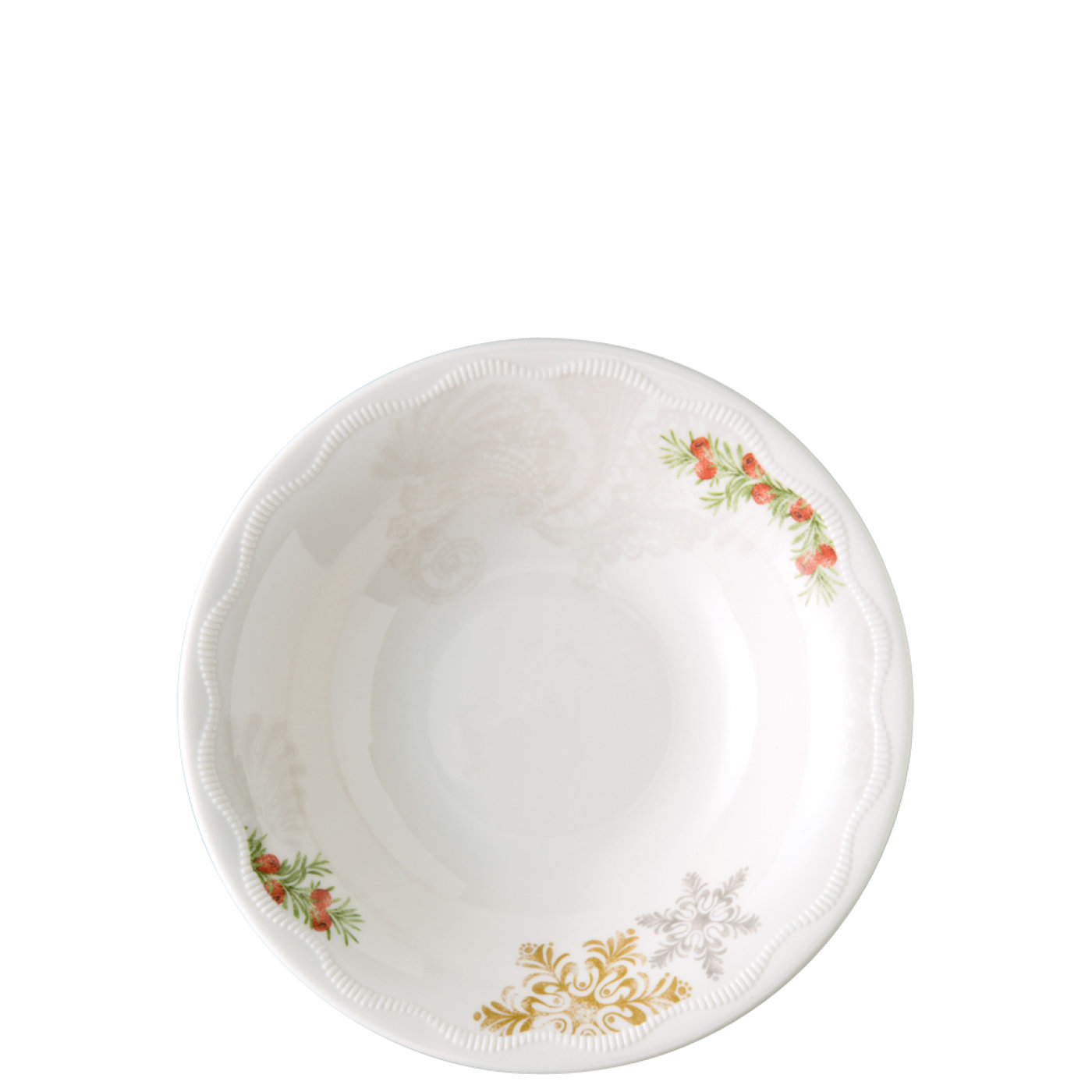 Hutschenreuther Тарілка глибока 22 см Winterromance decorated | https://grandposuda.com.ua