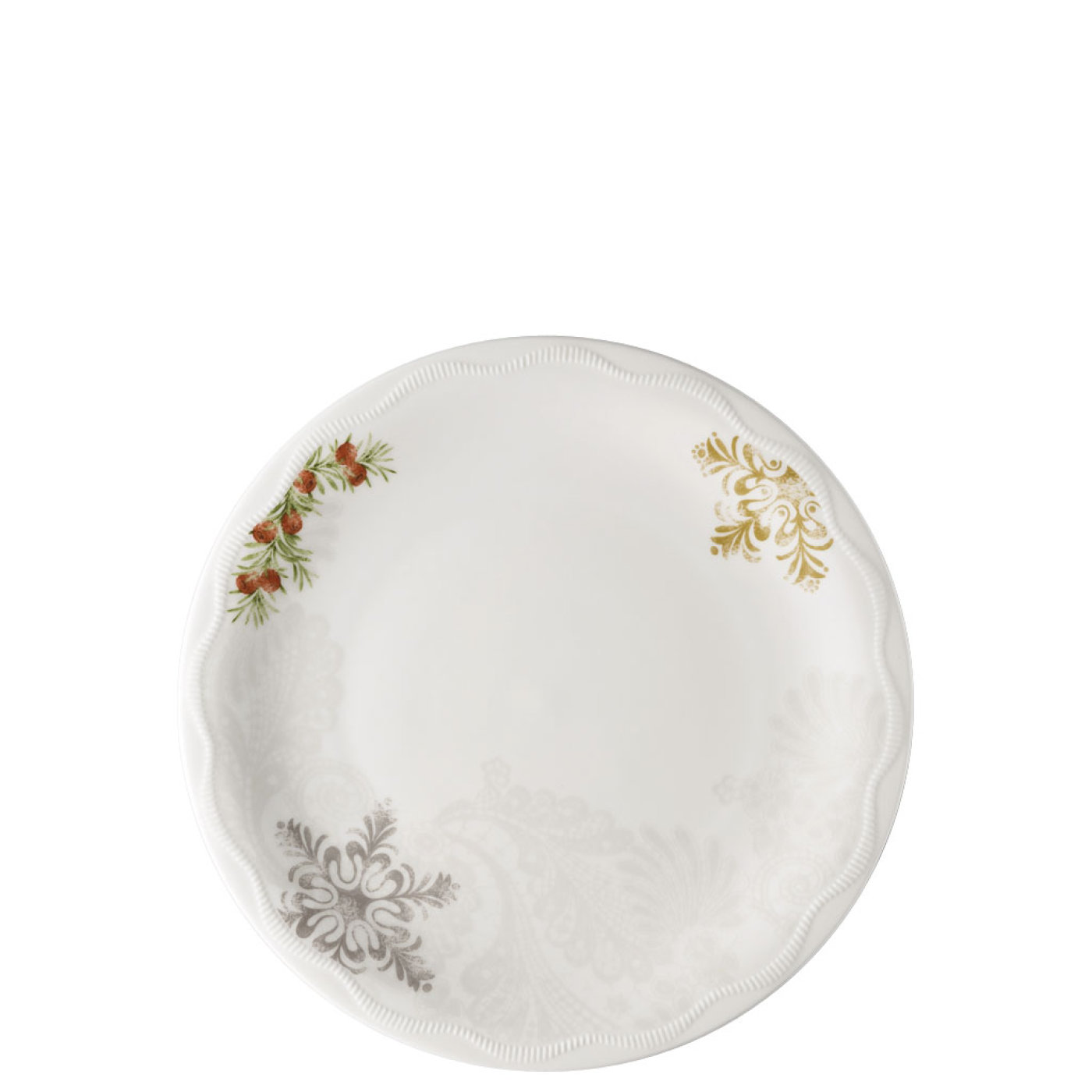 Hutschenreuther Тарілка 22 см Winterromance decorated | https://grandposuda.com.ua