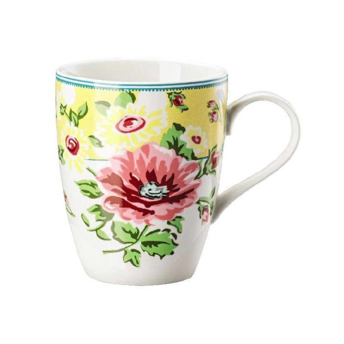 Hutschenreuther Кружка з ручкою «Квіти» жовта 0,3 л Springtime | https://grandposuda.com.ua