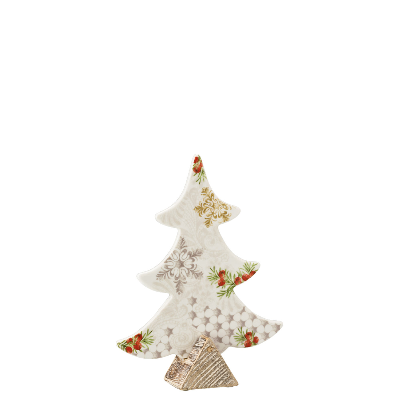 Hutschenreuther Фігурка декоративна Ялинка маленька 19 см Winterromance decorated | https://grandposuda.com.ua