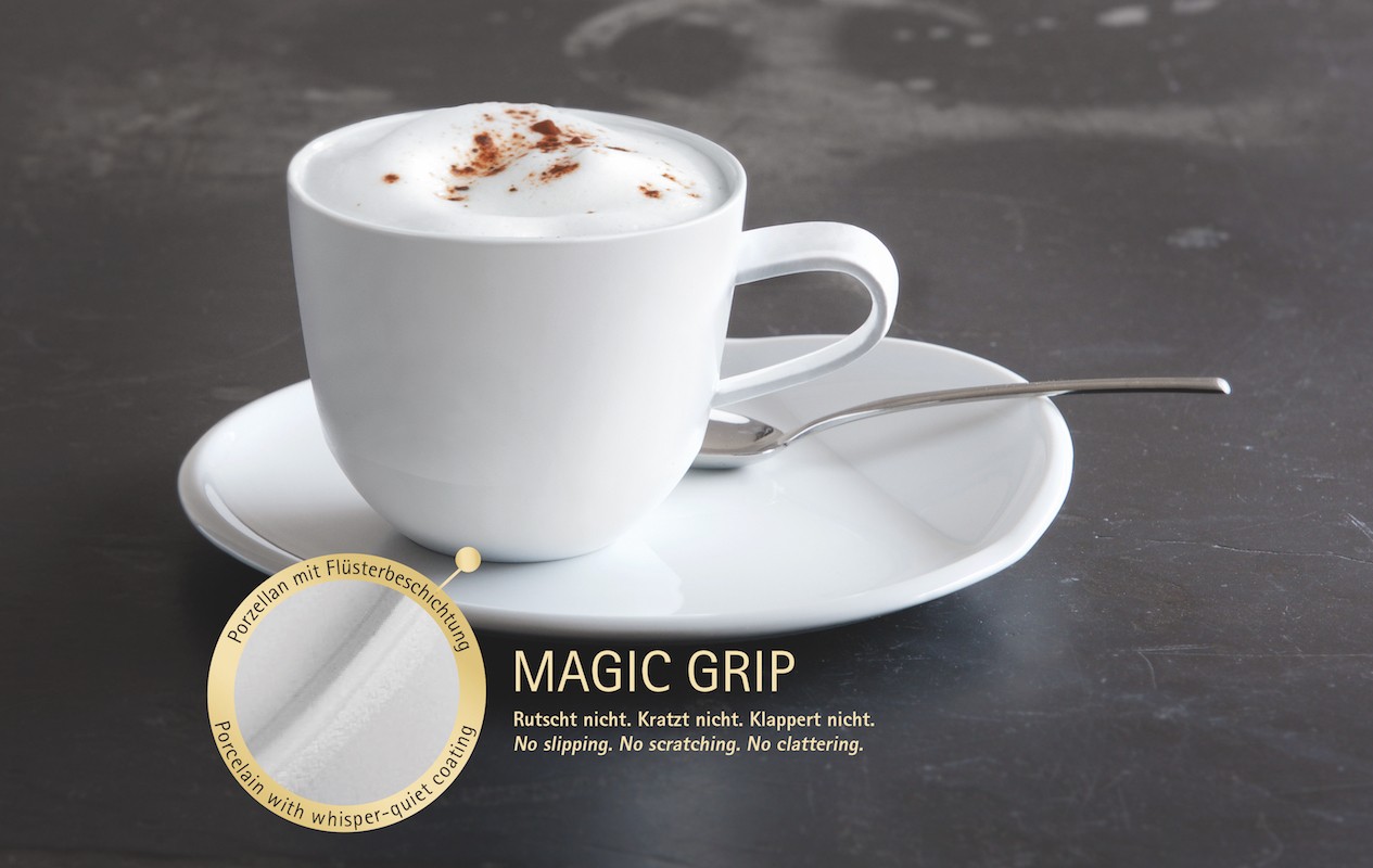Kahla Чашка для чаю / капучино 250 мл, біла Magic Grip O - The Better Place | https://grandposuda.com.ua