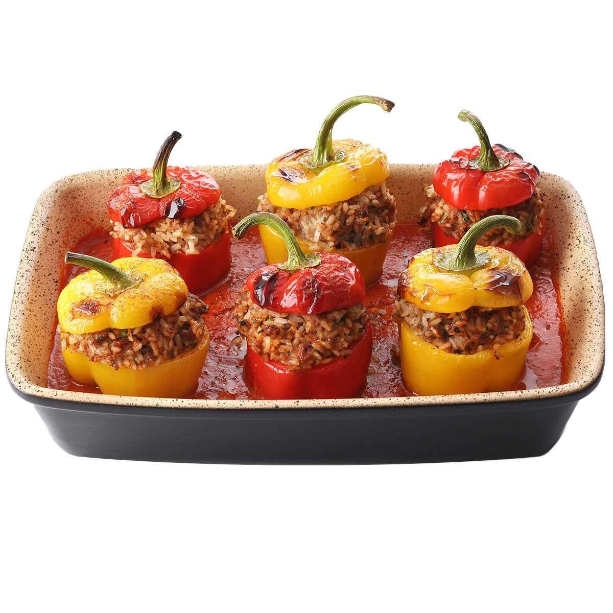 Römertopf Противень для гриля средний, 22 x 16,5 x 4,8 см, бежевый/черный, Lafer BBQ | https://grandposuda.com.ua