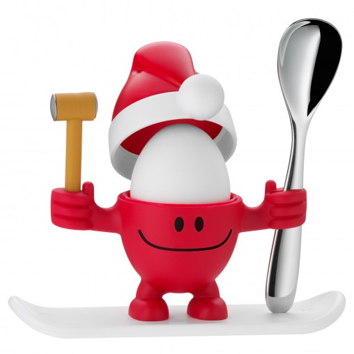 WMF Підставка для яйця з сільницею набір 2 предмета, червона McEgg Xmas-Set | https://grandposuda.com.ua