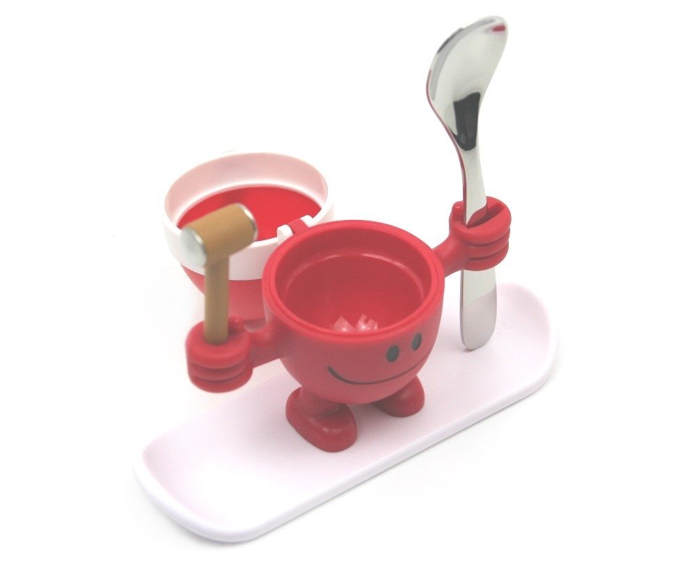 WMF Підставка для яйця з сільницею набір 2 предмета, червона McEgg Xmas-Set | https://grandposuda.com.ua