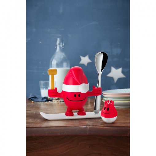 WMF Підставка для яйця з сільницею набір 2 предмета, червона McEgg Xmas-Set | https://grandposuda.com.ua