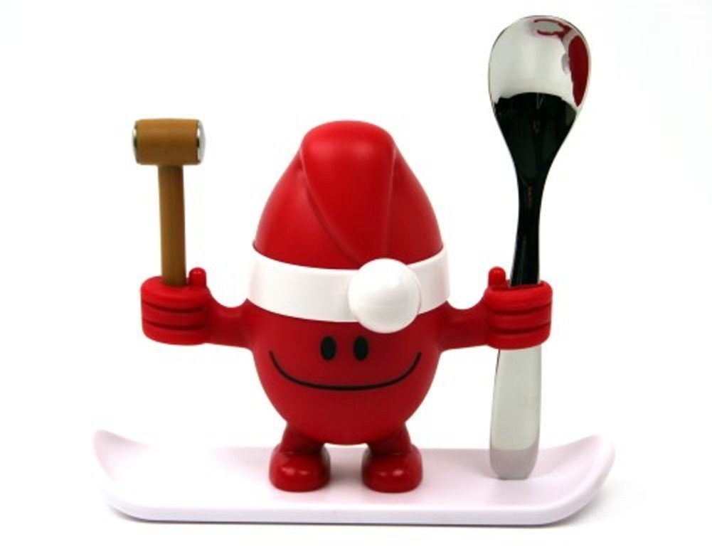 WMF Підставка для яйця з сільницею набір 2 предмета, червона McEgg Xmas-Set | https://grandposuda.com.ua