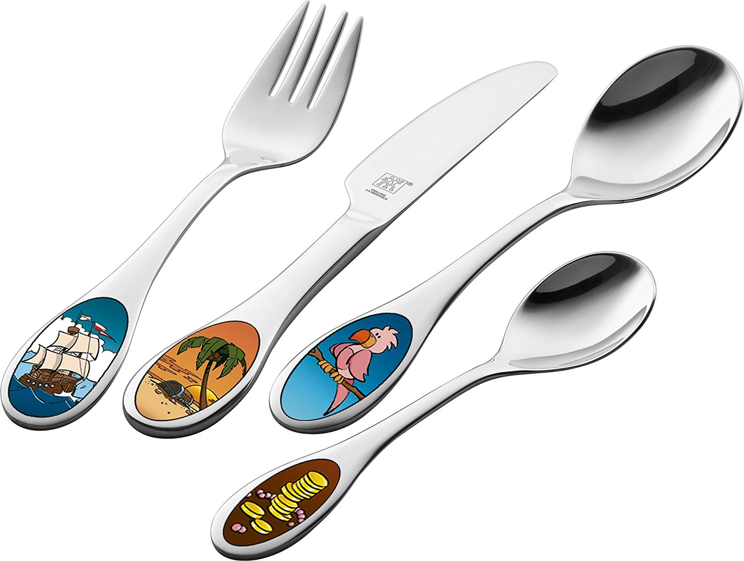 Zwilling Набір дитячих столових приборів 4 предмета Adventures Twin Kids | https://grandposuda.com.ua