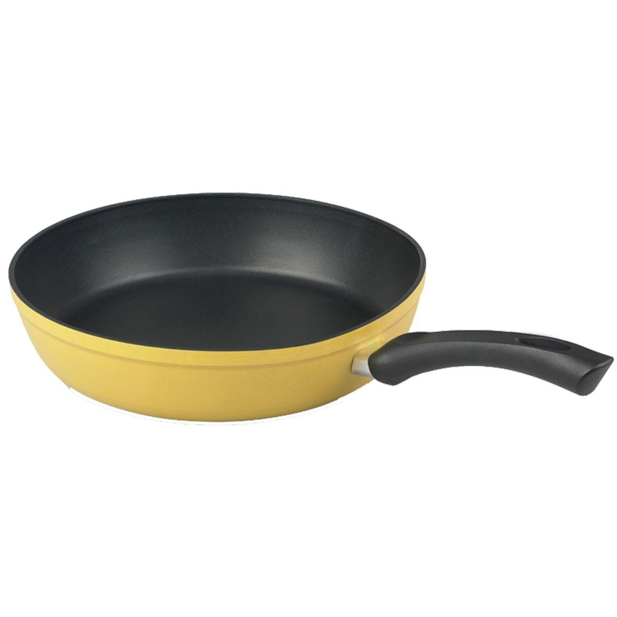 Fissler Сковорода желтая 28 см Deutschland-Pfanne | https://grandposuda.com.ua