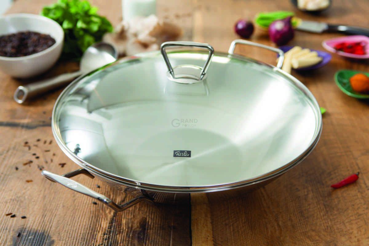 Fissler WOK со стеклянной крышкой 35 см Original-profi Collection | https://grandposuda.com.ua