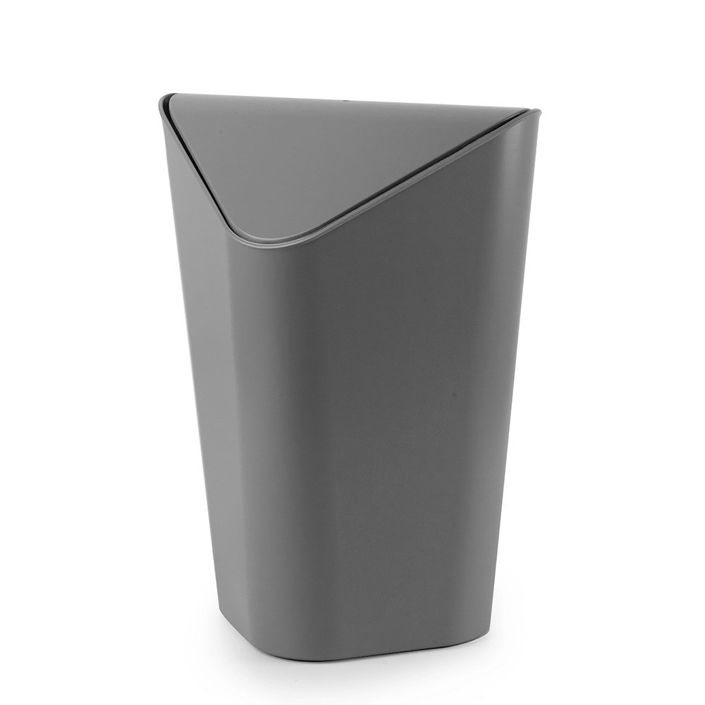 Umbra Корзина для мусора 29,2x21x20,4 см темно-серая Corner Mini | https://grandposuda.com.ua