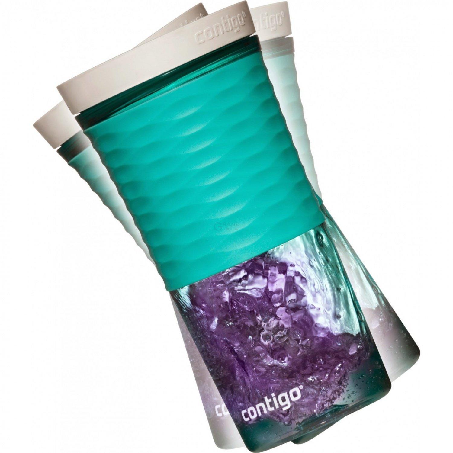 Contigo Стакан з трубочкою блакитний 0,54 л Shake Go | https://grandposuda.com.ua