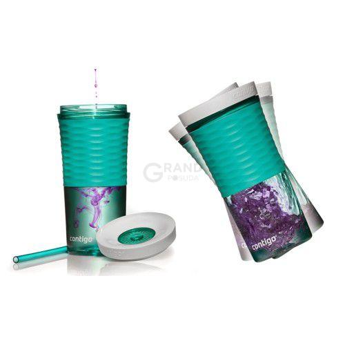 Contigo Стакан з трубочкою блакитний 0,54 л Shake Go | https://grandposuda.com.ua