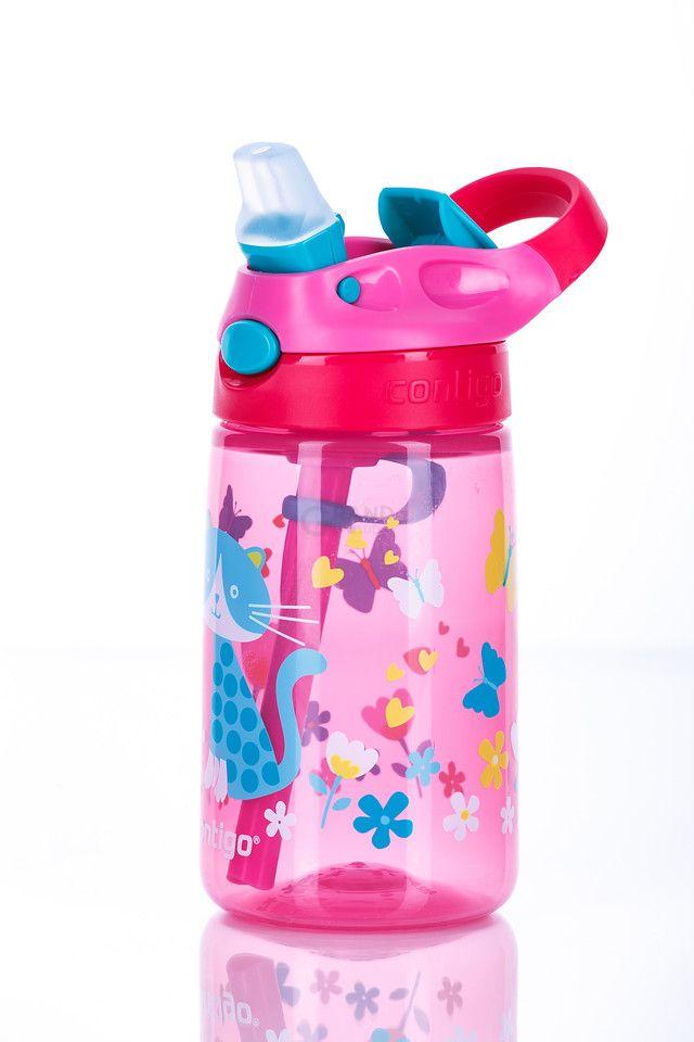 Contigo Бутылка детская розовая 0,42 л Gizmo Flip | https://grandposuda.com.ua