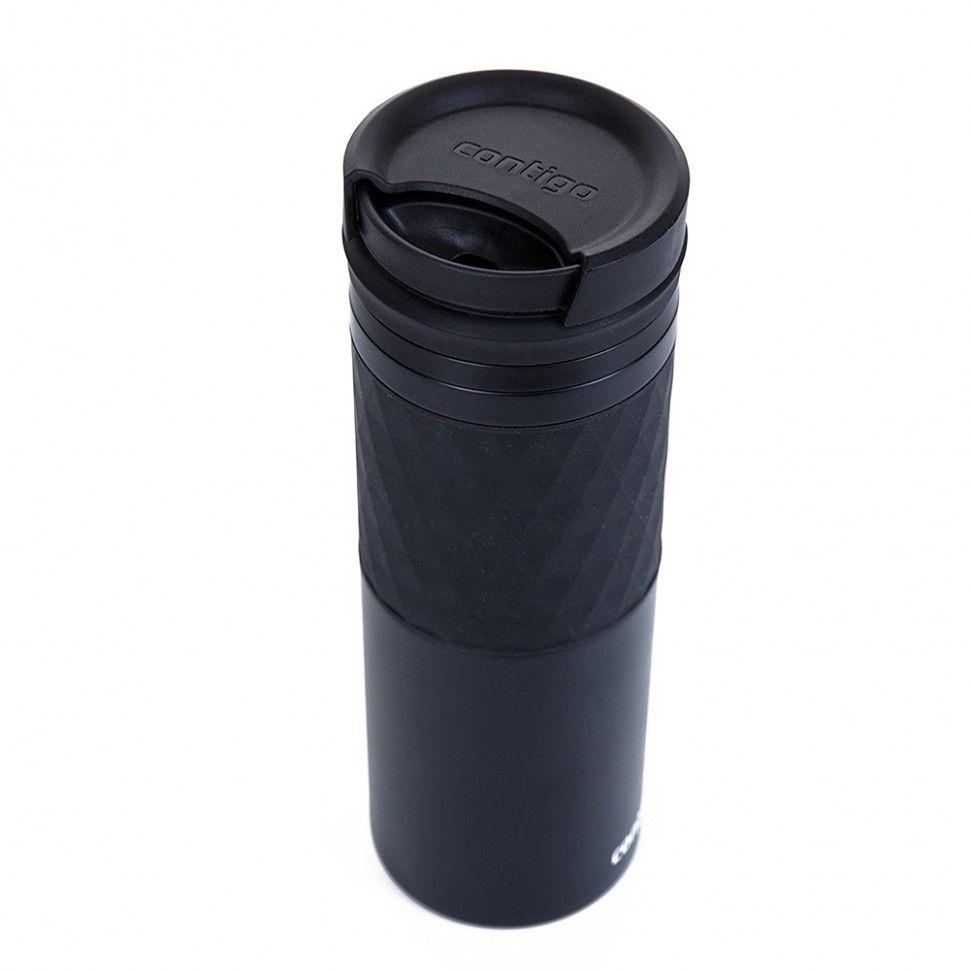 Contigo Термокружка чорна 0,47 л Glaze | https://grandposuda.com.ua