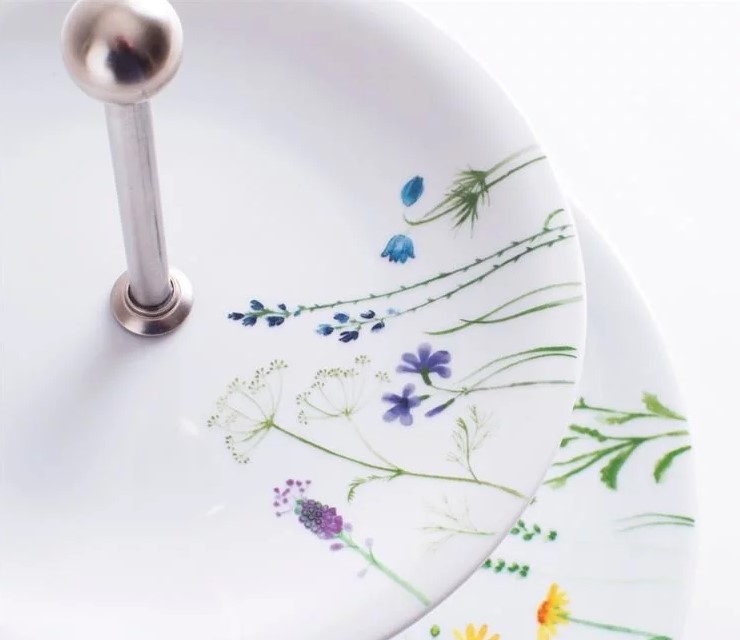 Kahla Етажерка двоярусне 23 см Wildblume | https://grandposuda.com.ua