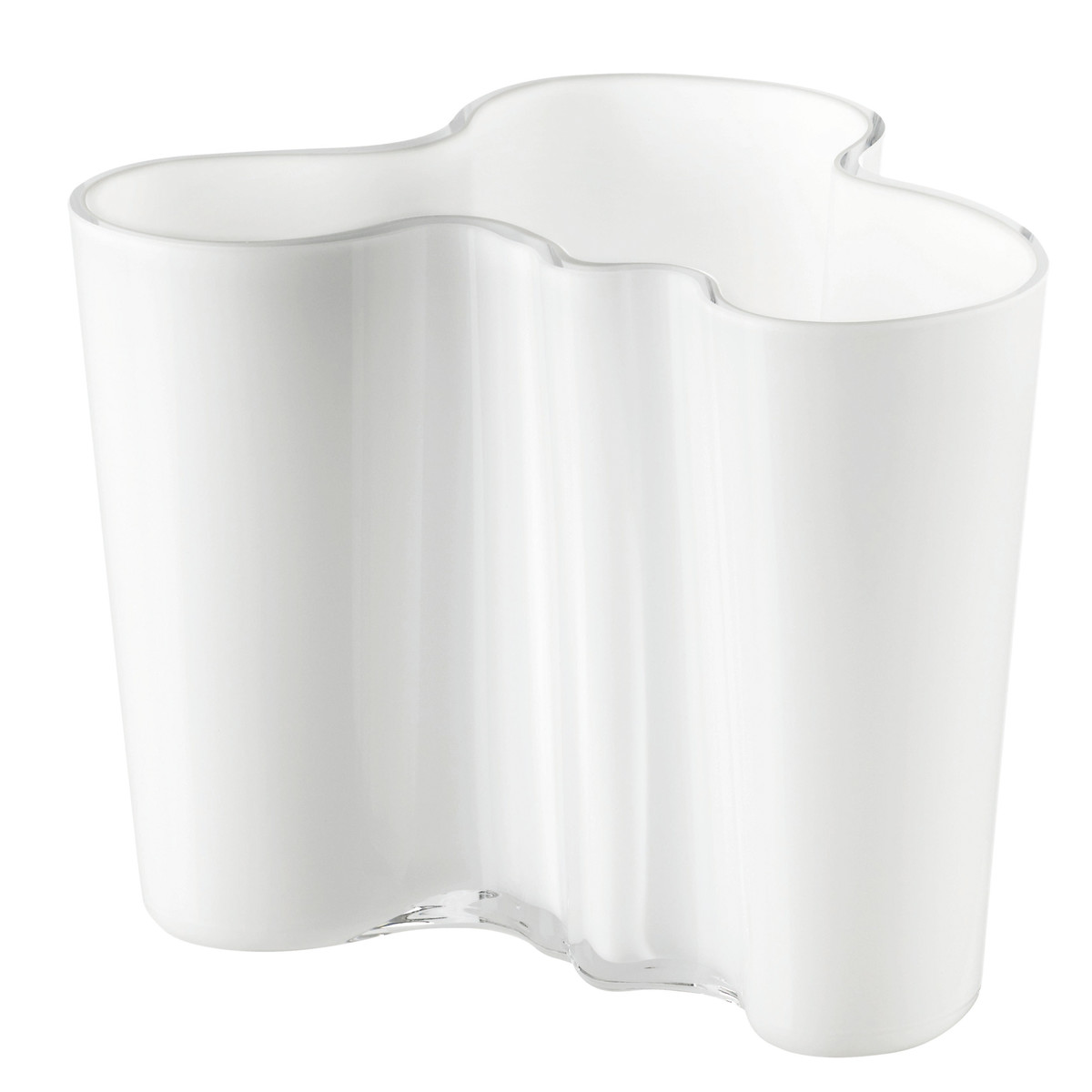 Iittala Ваза 16х19х20 см опал біла Aalto | https://grandposuda.com.ua
