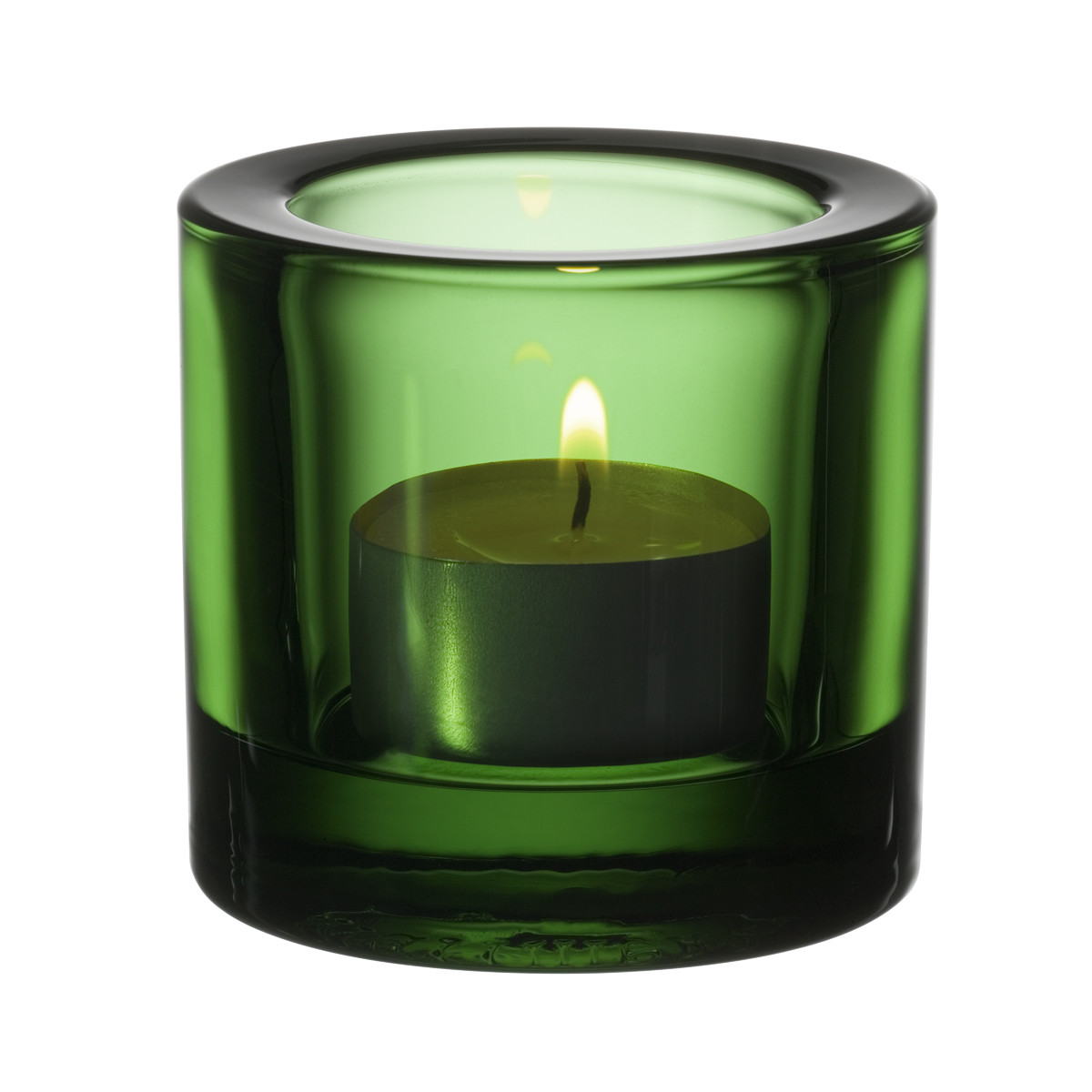 Iittala Підсвічник для чайної свічки 6,9х6 см зелений Kivi | https://grandposuda.com.ua