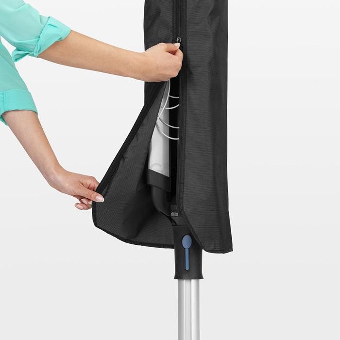 Brabantia Вулична сушарка з регулюванням висоти і 4 напрямними, 50 м навішування, поліпшена Lift-O-Matic Advance | https://grandposuda.com.ua