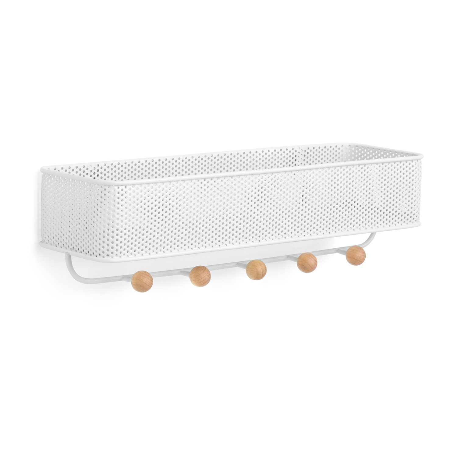 Umbra Настінна полиця 32x9,20x8,89 см біла Estique Aufbewahrung | https://grandposuda.com.ua