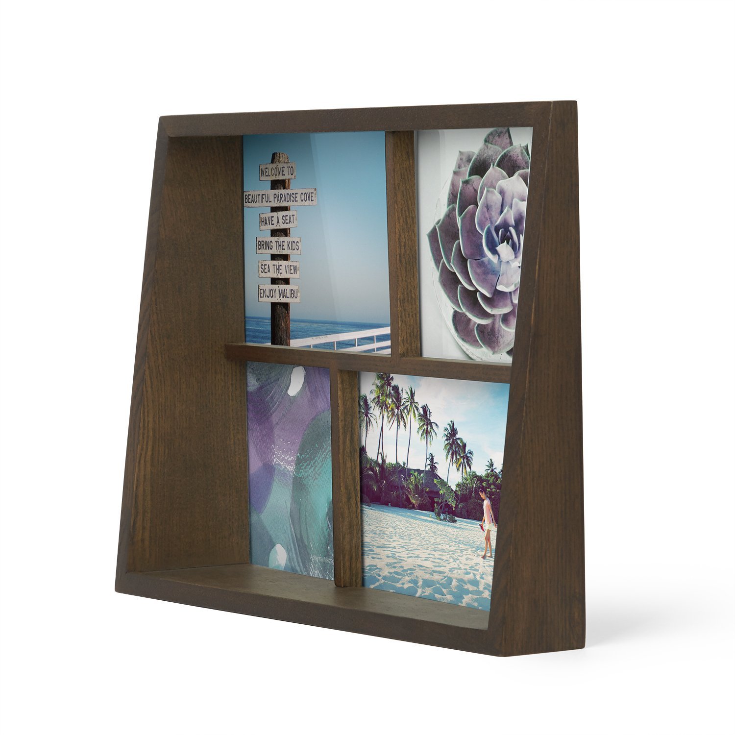 Umbra Фоторамка 26,49x21,48x7,49 см коричнева Edge Fotohalter | https://grandposuda.com.ua