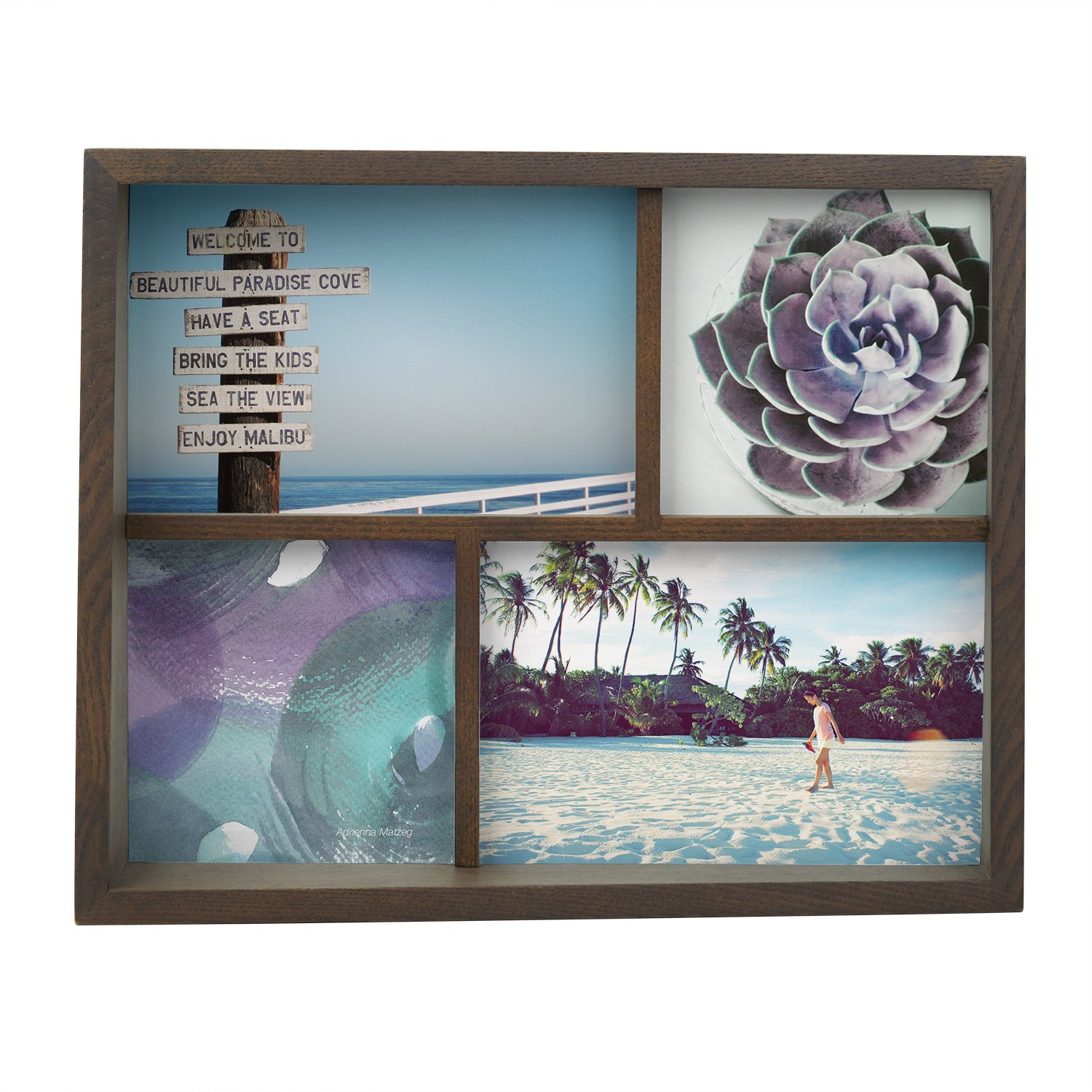 Umbra Фоторамка 26,49x21,48x7,49 см коричнева Edge Fotohalter | https://grandposuda.com.ua