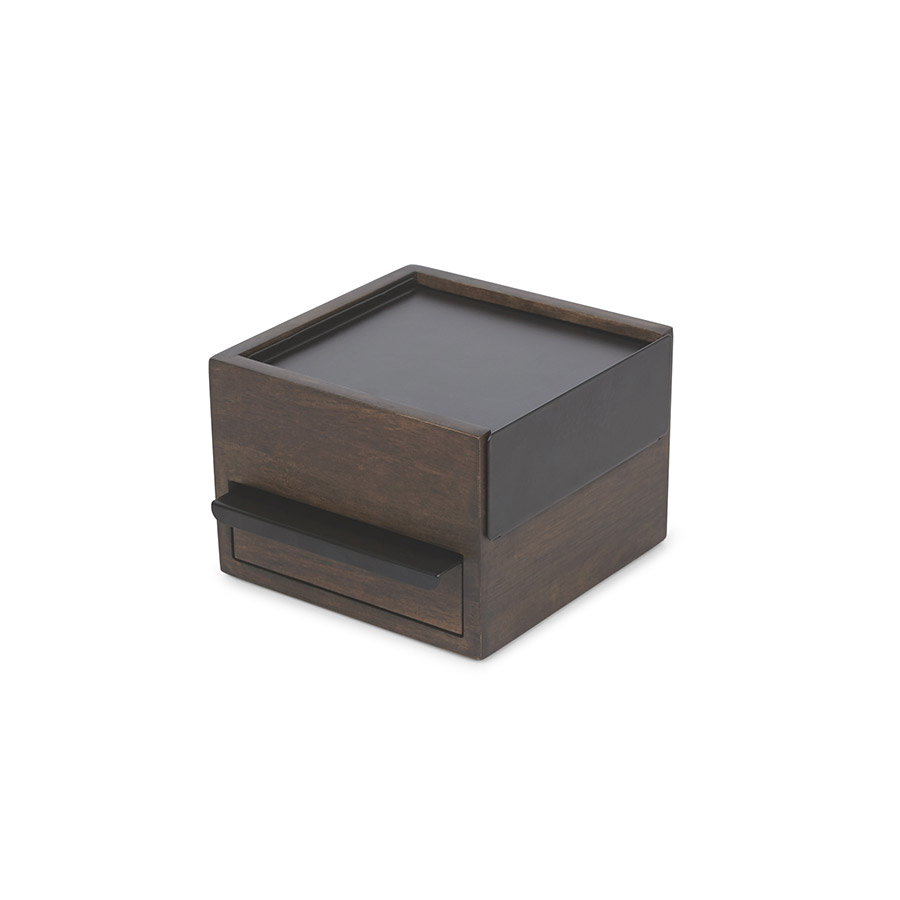 Umbra Шкатулка для украшений 20,7х11,3х25,7 см коричневая Stowit | https://grandposuda.com.ua