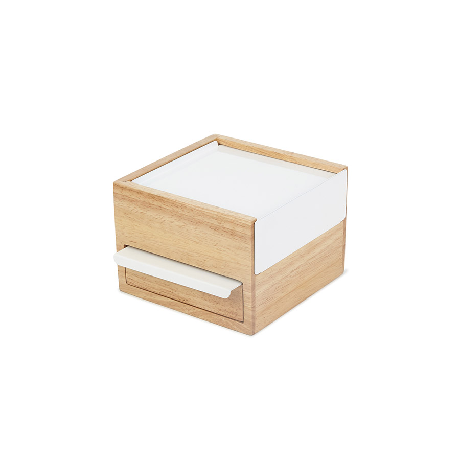 Umbra Шкатулка для украшений 15,5х11,1х16,8 см белая Stowit Mini | https://grandposuda.com.ua
