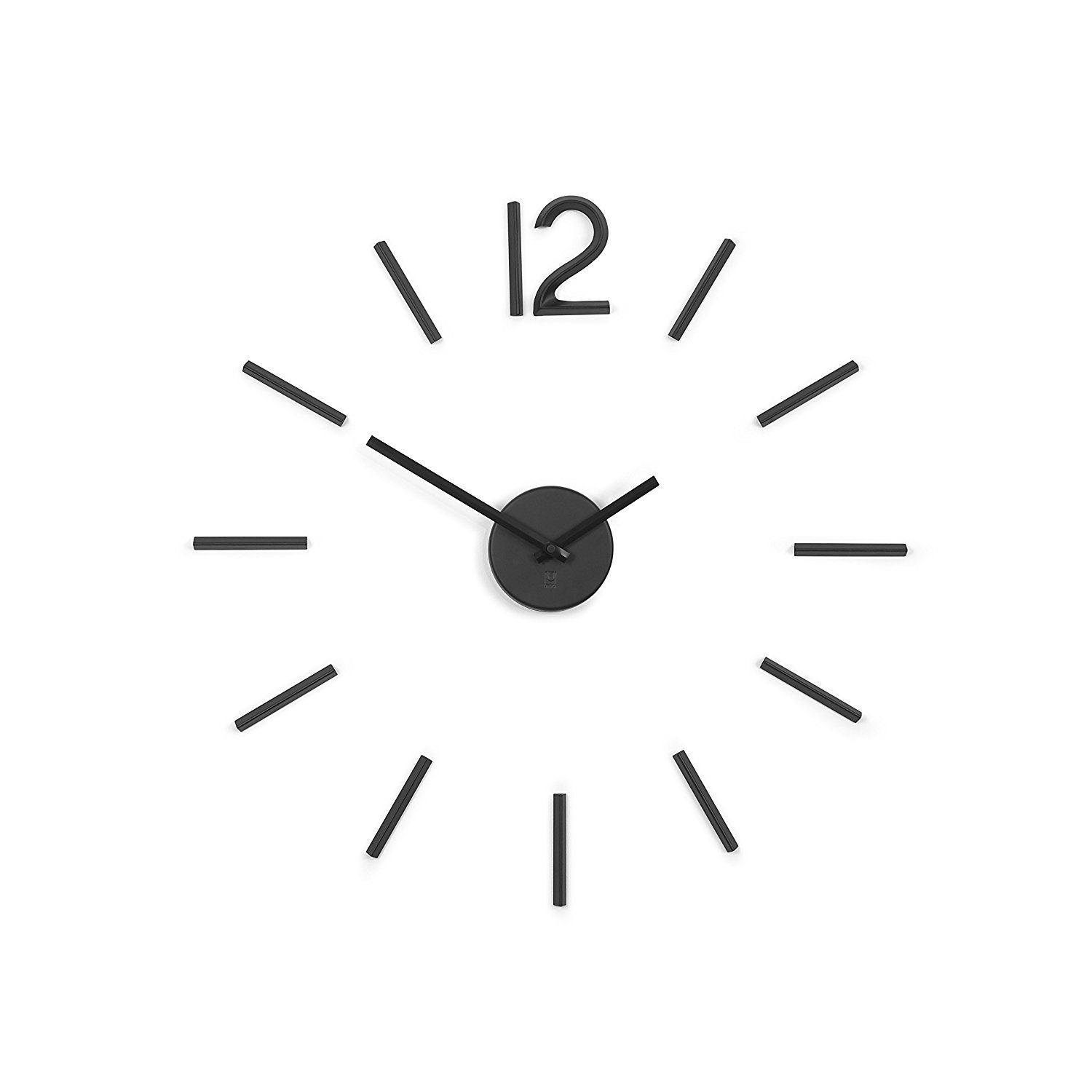 Umbra Настенные часы Ø 100 см черные Blink Wall Clock | https://grandposuda.com.ua