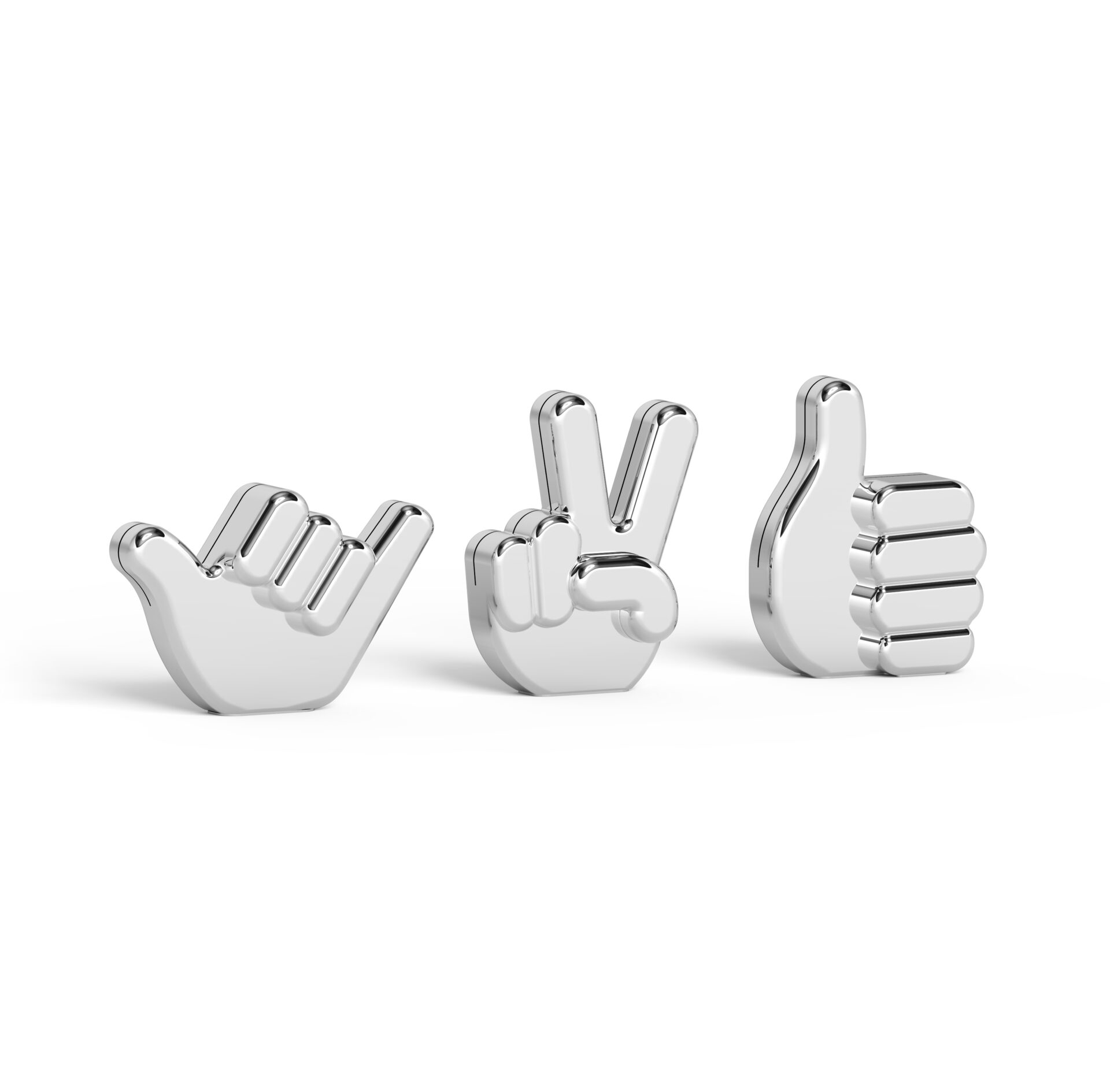Umbra Тримачі для фотографій 5х7х2 см металік Handsup | https://grandposuda.com.ua