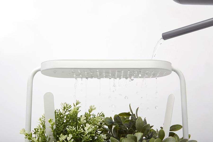 Umbra Кашпо для кімнатних рослин 34х34,5х14,3 см біле Giardino | https://grandposuda.com.ua