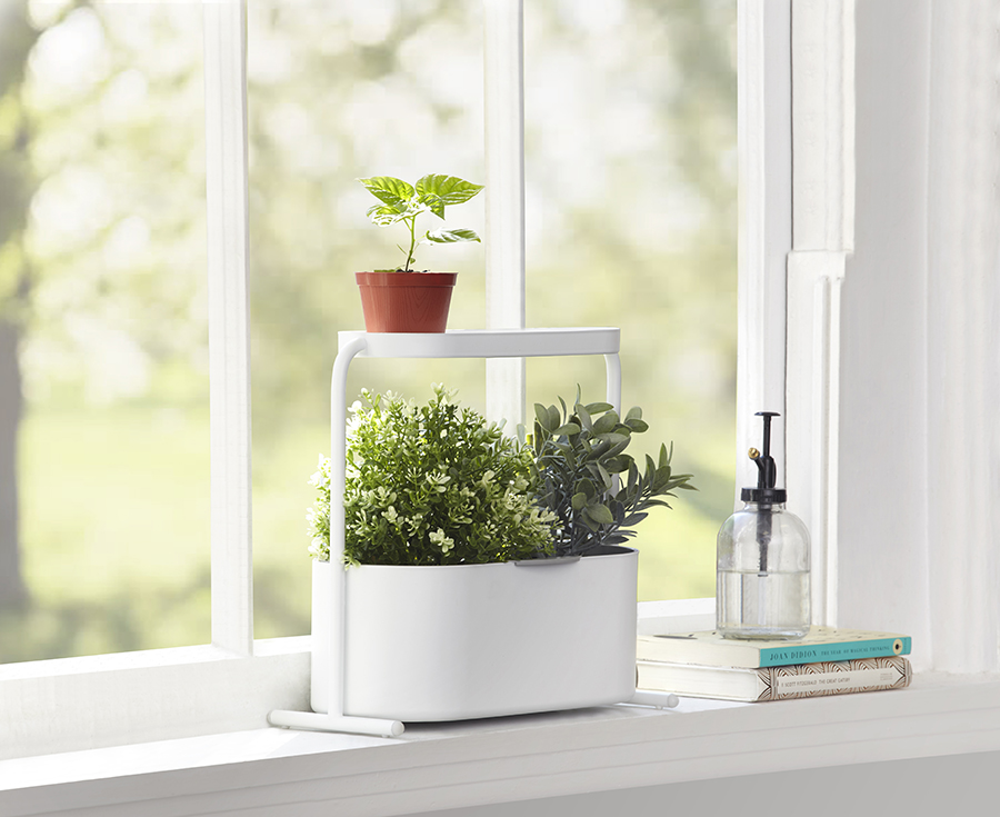 Umbra Кашпо для кімнатних рослин 34х34,5х14,3 см біле Giardino | https://grandposuda.com.ua