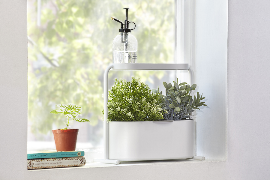 Umbra Кашпо для кімнатних рослин 34х34,5х14,3 см біле Giardino | https://grandposuda.com.ua