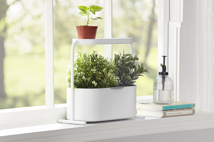 Umbra Кашпо для кімнатних рослин 34х34,5х14,3 см біле Giardino | https://grandposuda.com.ua