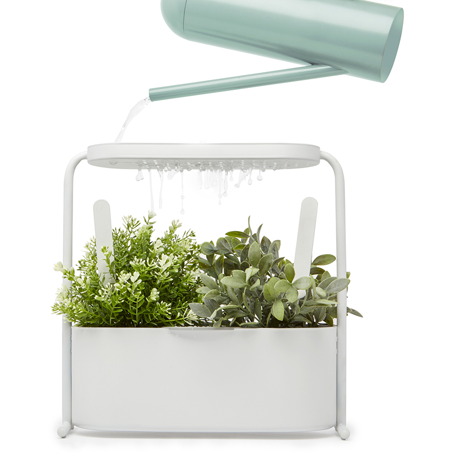 Umbra Кашпо для кімнатних рослин 34х34,5х14,3 см біле Giardino | https://grandposuda.com.ua