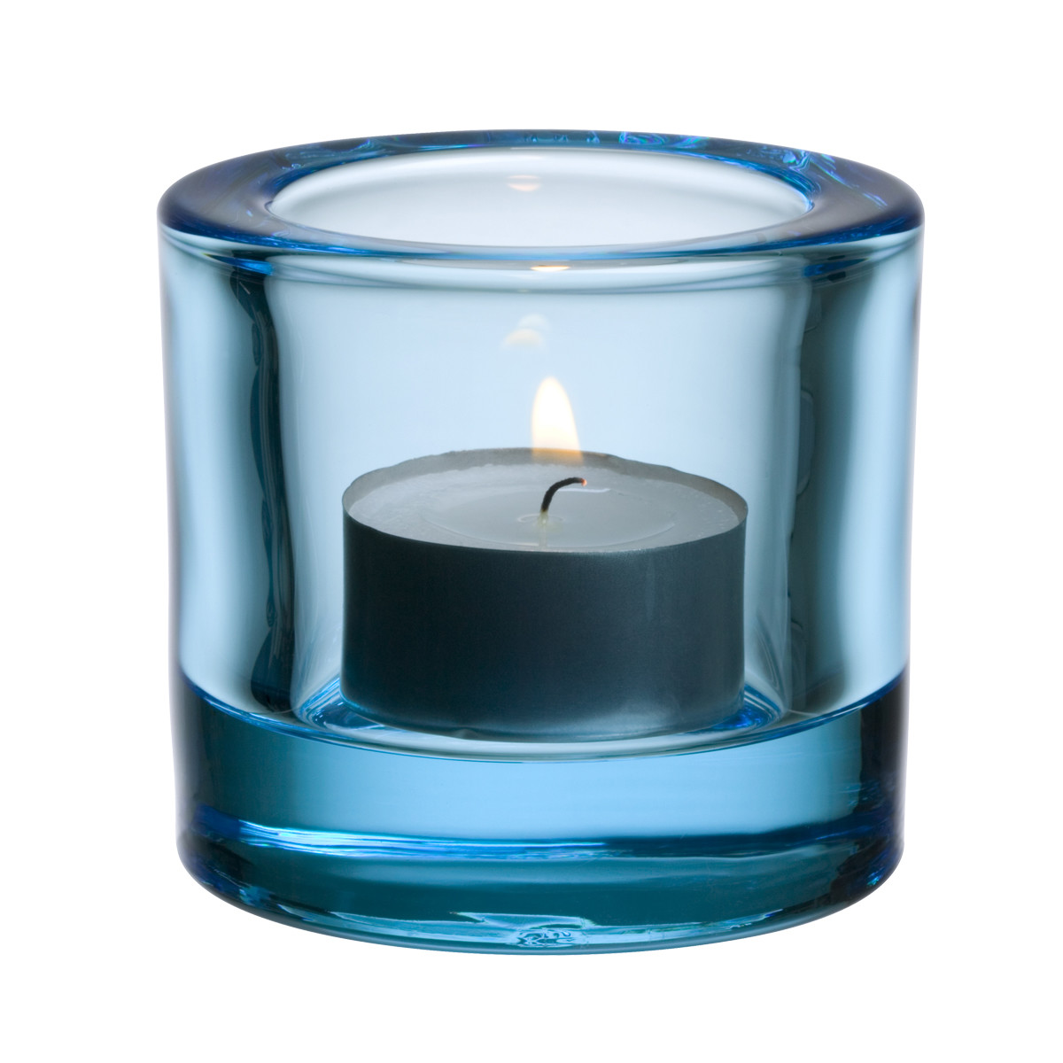 Iittala Підсвічник для чайної свічки 6,9х6 см блакитний Kivi | https://grandposuda.com.ua
