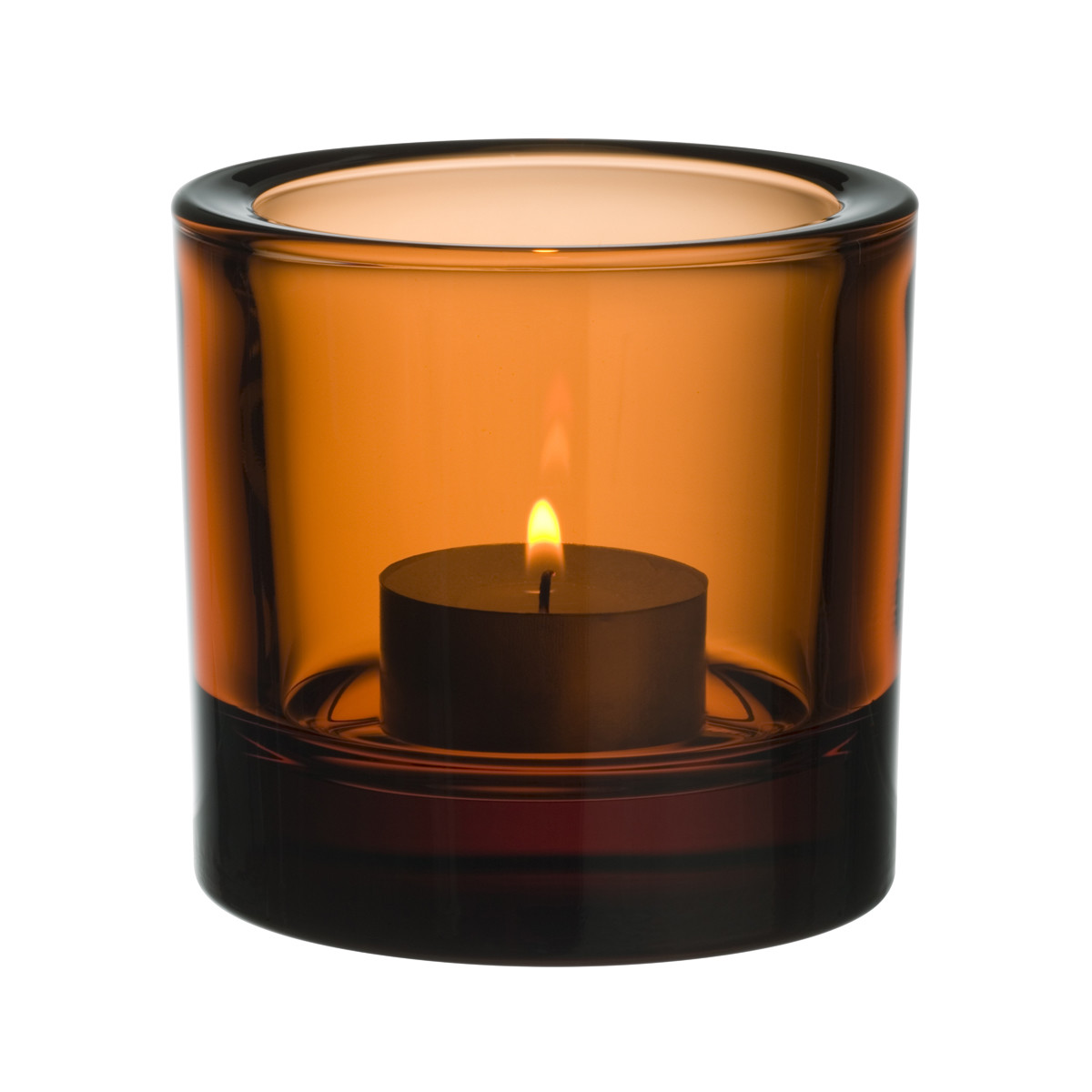 Iittala Підсвічник для чайної свічки 6,9х6 см помаранчевий Kivi | https://grandposuda.com.ua