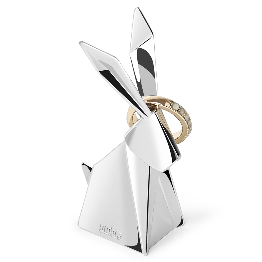 Umbra Держатель для колец 4х8х3,5 см металлик Origami | https://grandposuda.com.ua