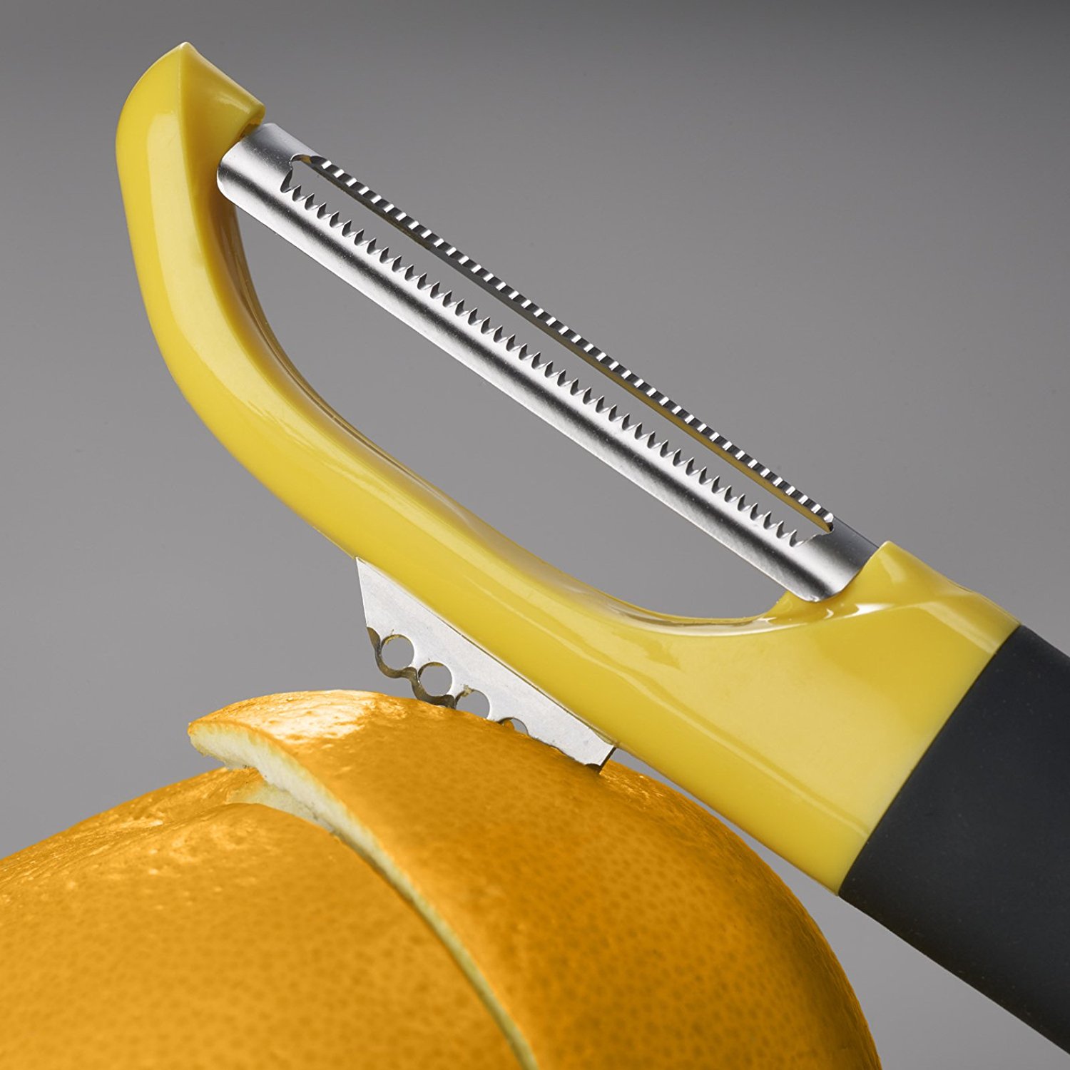 Joseph Joseph Овочечистка жовта Multi-peel Serrated | https://grandposuda.com.ua