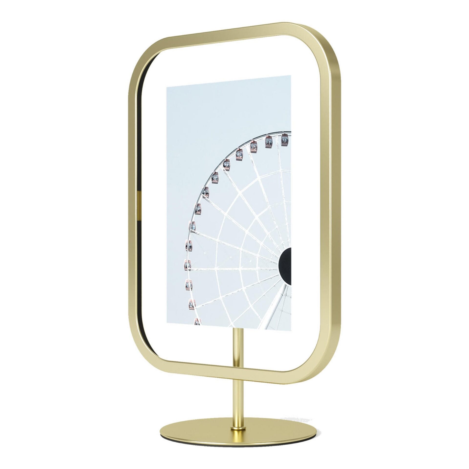 Umbra Фоторамка 22 х 10 х 27 см матовая латунь Infinity Sqround | https://grandposuda.com.ua