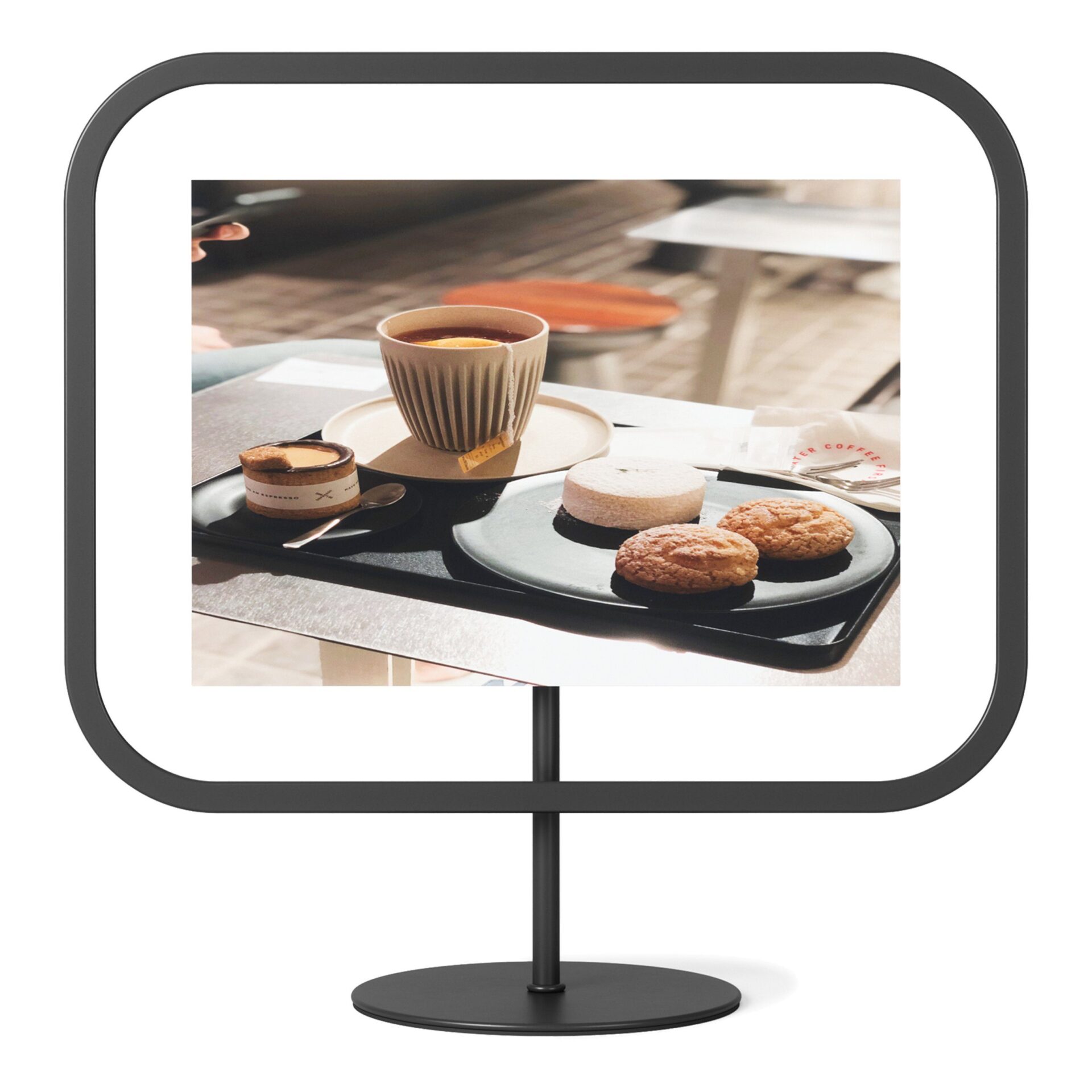 Umbra Фоторамка 26 х 10 х 29 см чорна Infinity Sqround | https://grandposuda.com.ua
