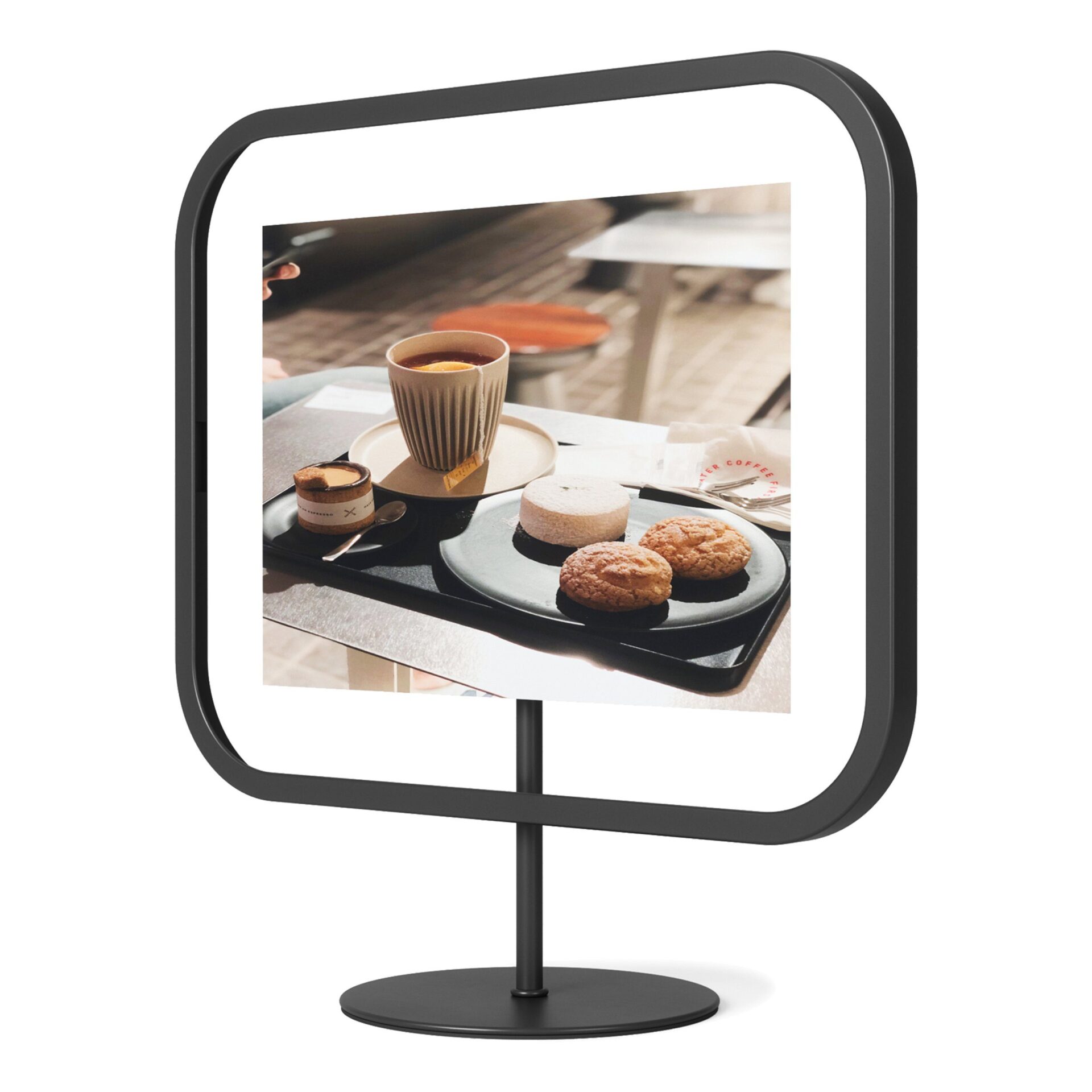 Umbra Фоторамка 26 х 10 х 29 см чорна Infinity Sqround | https://grandposuda.com.ua