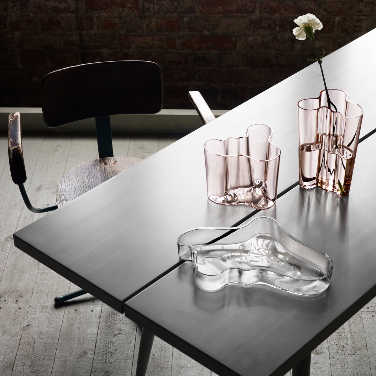 Iittala Ваза 25,1х19х20 см біла Aalto | https://grandposuda.com.ua