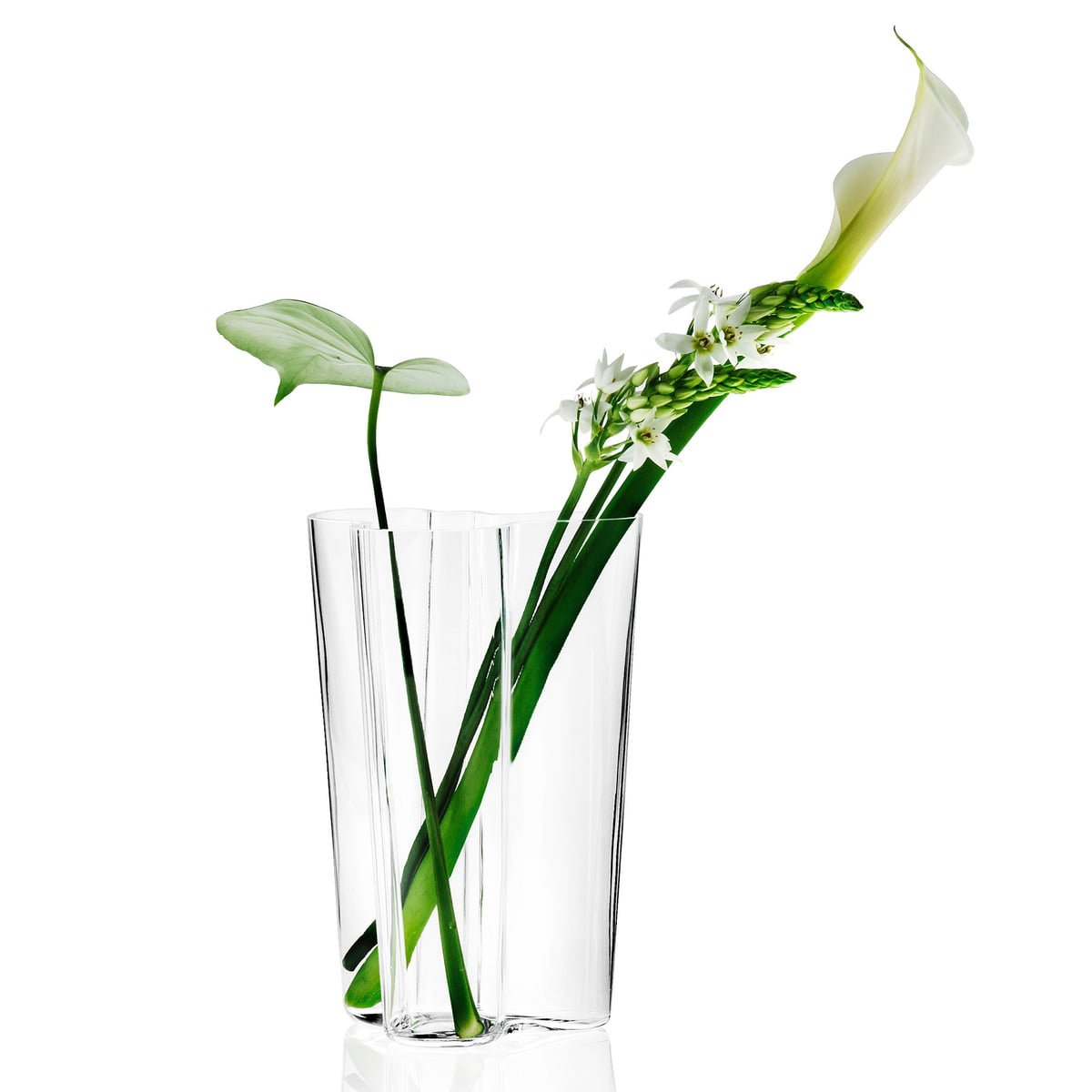 Iittala Ваза 25,1х19х20 см біла Aalto | https://grandposuda.com.ua