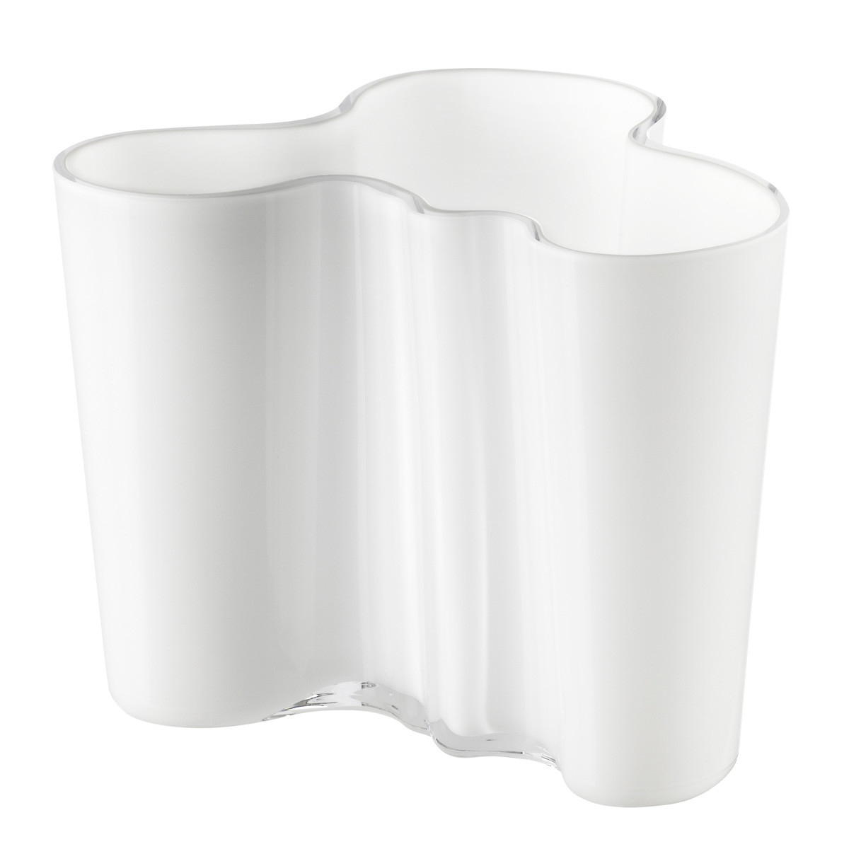 Iittala Ваза 12х15х12,5 см опал біла Aalto | https://grandposuda.com.ua